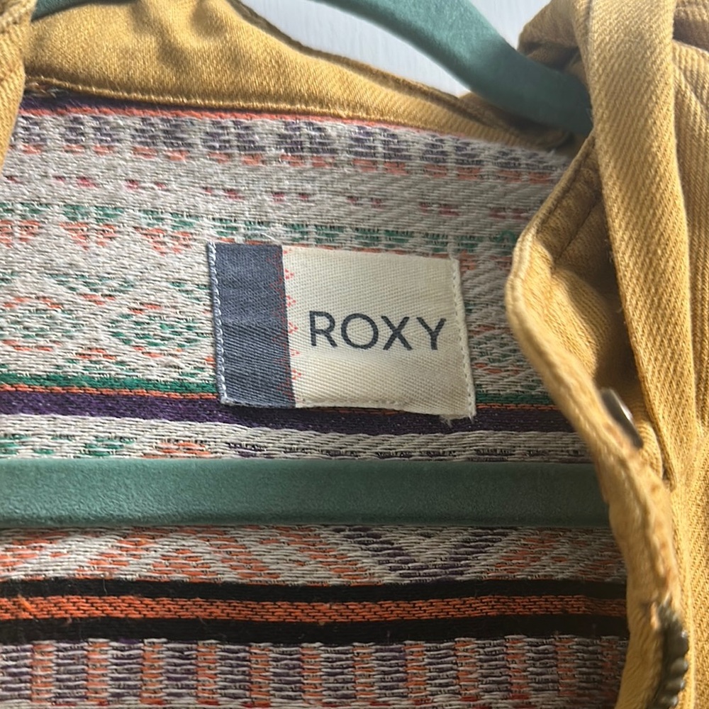 Roxy Yellow Lightweight Utility Jacket - image 2